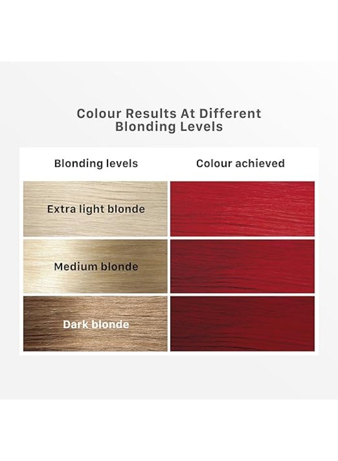 Streax HC Highlighting Kit Red Hair Colour, Crimson Red 180g - Image 2